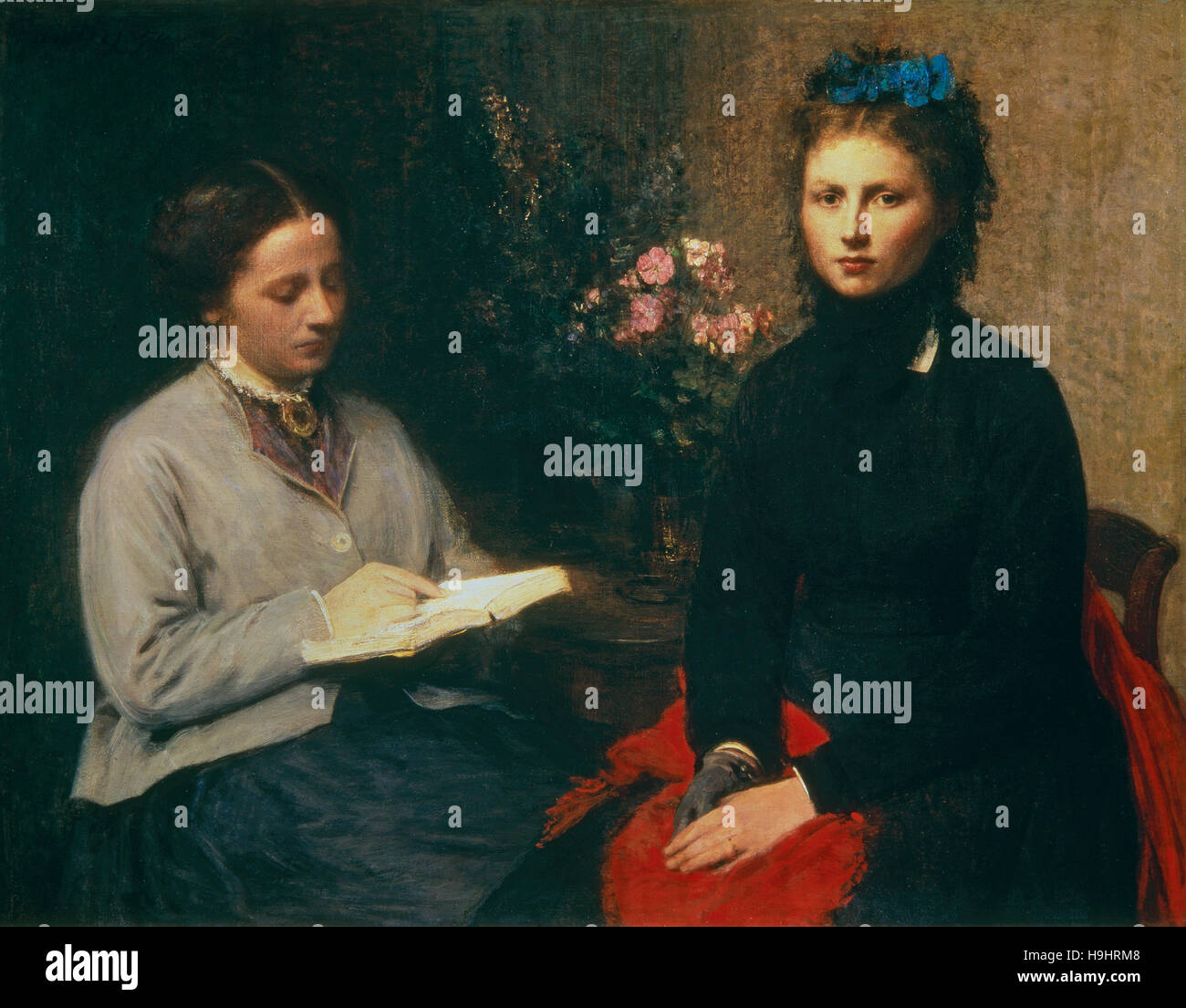 Fantin Latour , reading Stock Photo