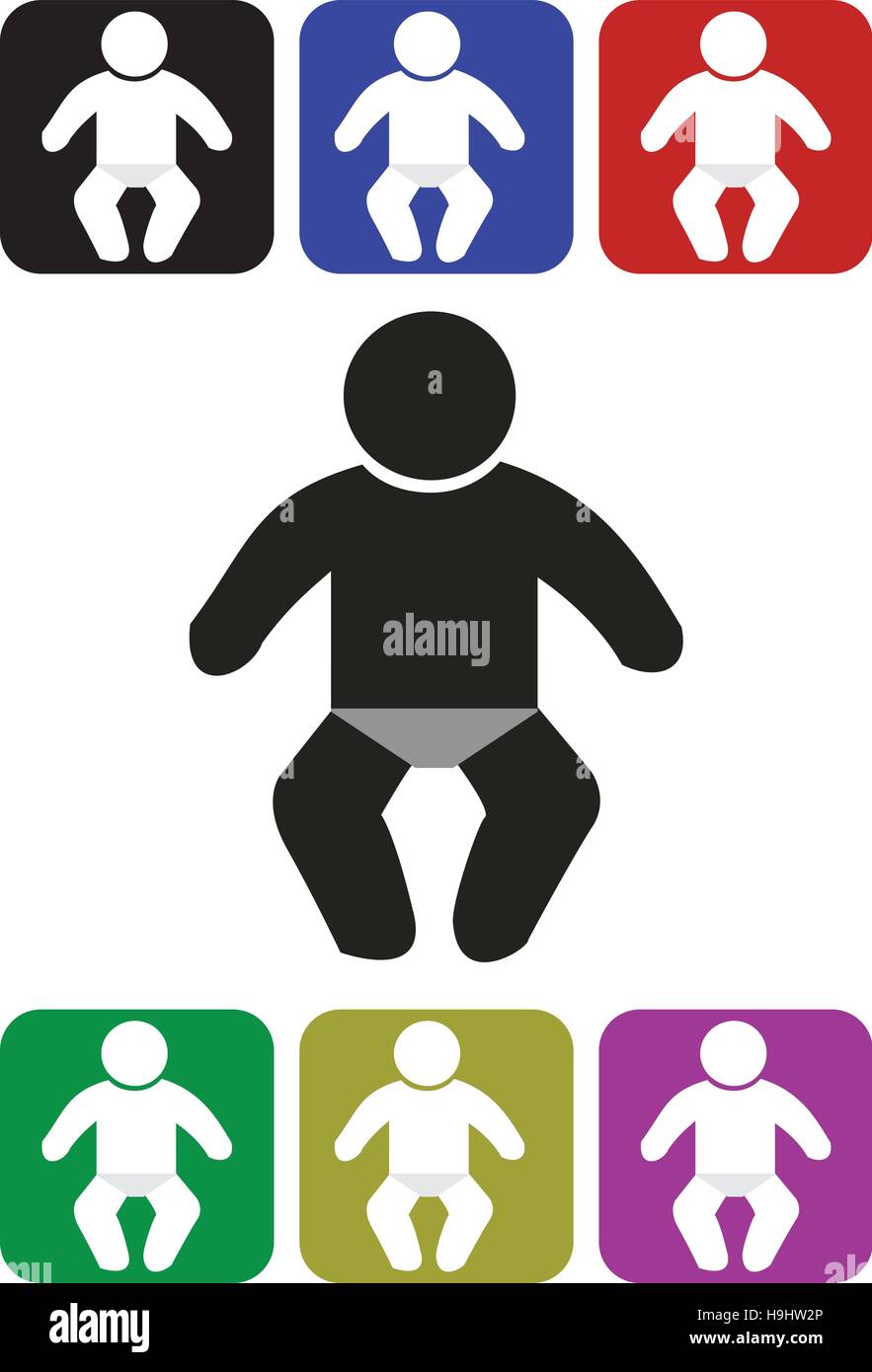 Stick figure baby hi-res stock photography and images - Alamy