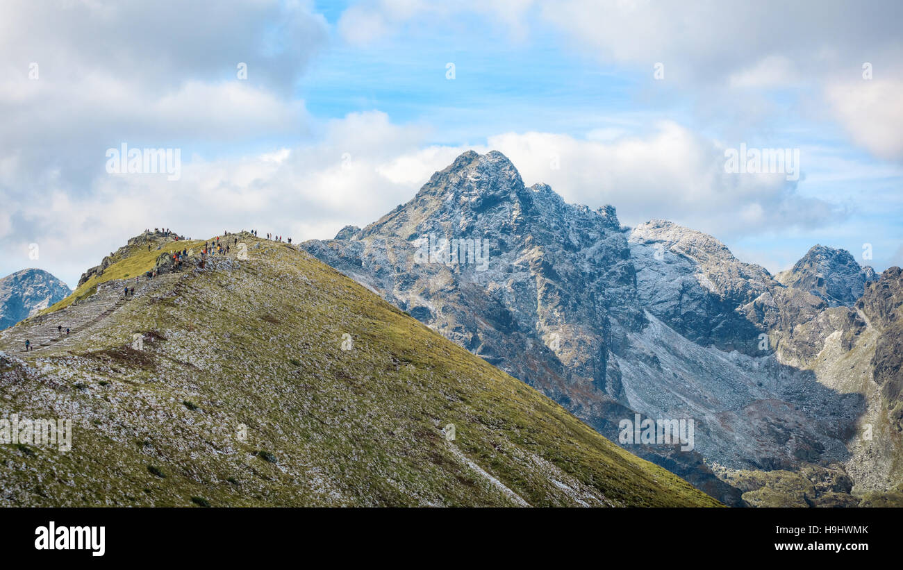 Autumn landscape of Tatras mountains Stock Photo