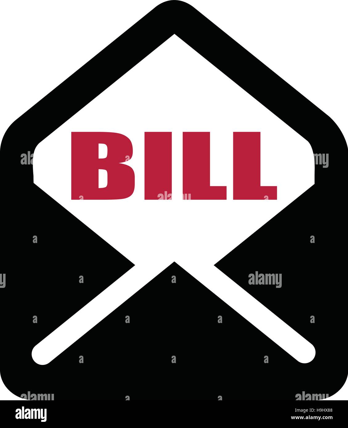 Envelope Bill Text Stock Vector Image & Art Alamy