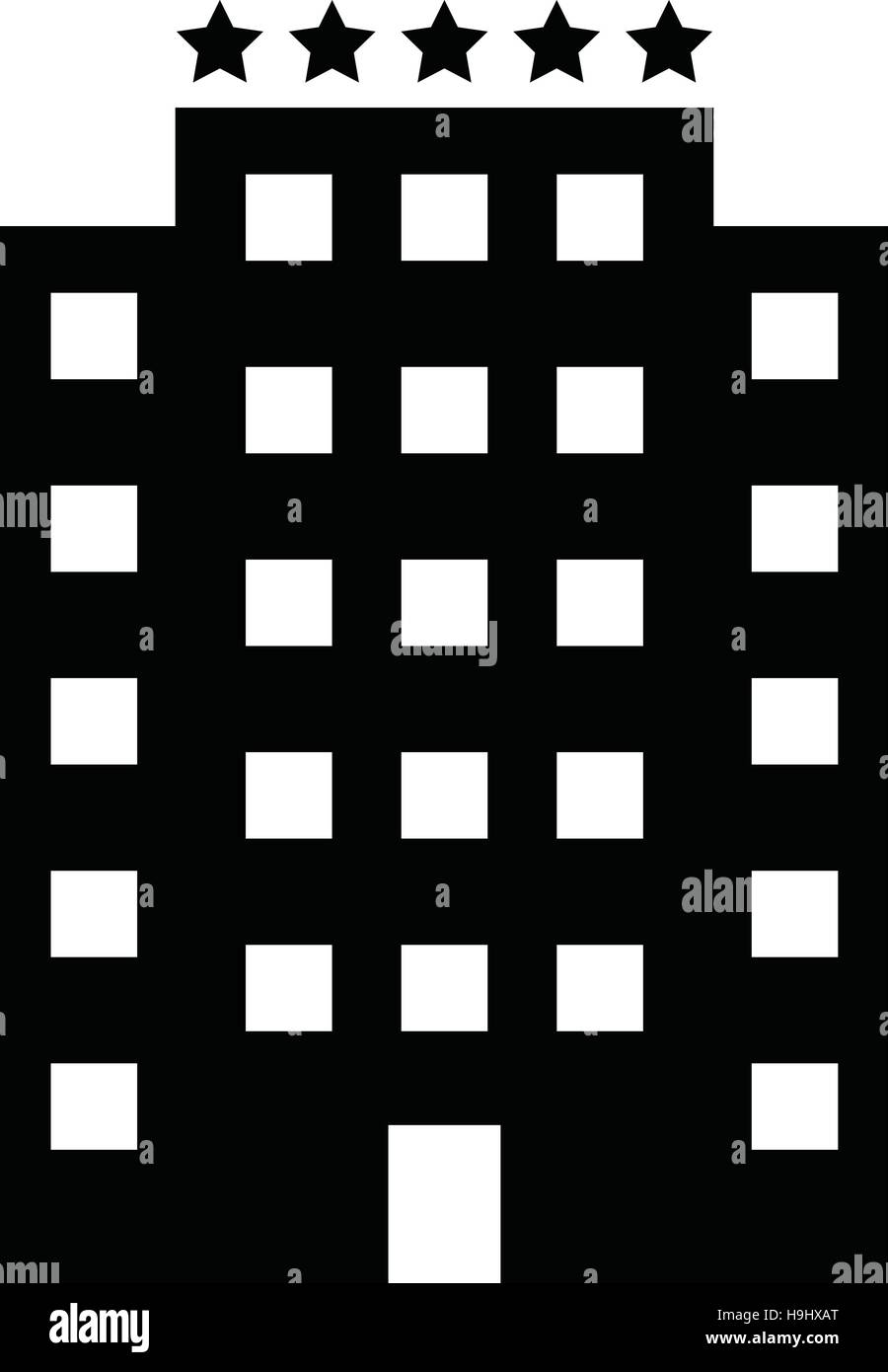 Five Star Hotel Icon Stock Vector Image & Art - Alamy
