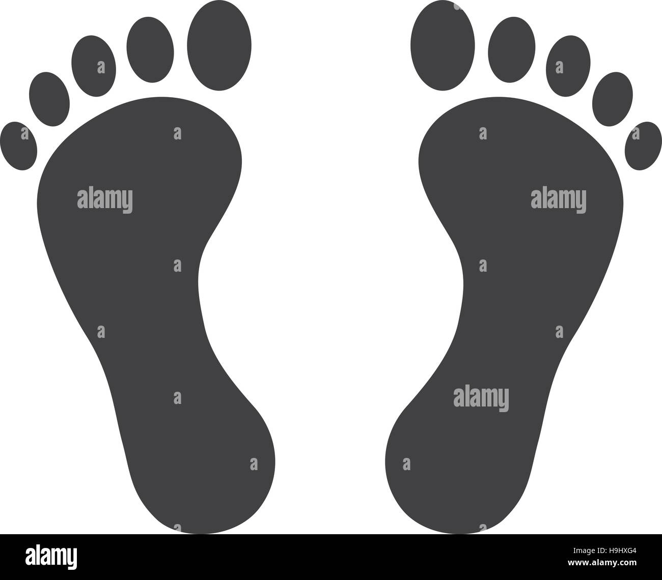 footprint icon Stock Vector