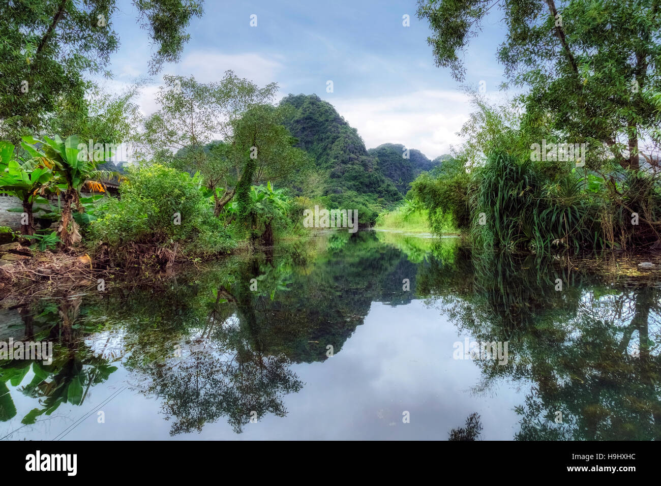 Tam Coc, Ninh Binh, Vietnam, Asia Stock Photo