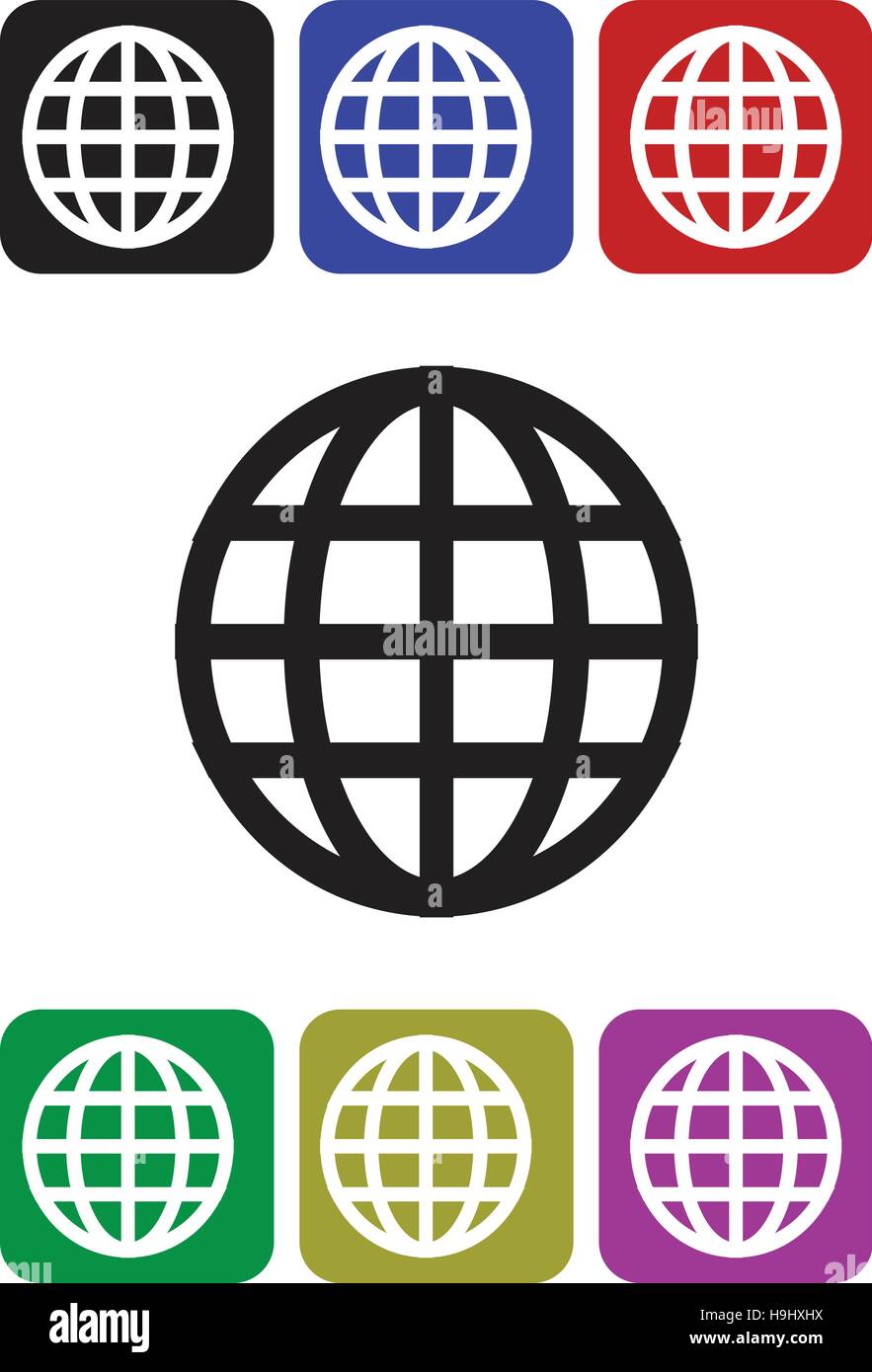 Digitally generated globe Stock Vector Images - Alamy