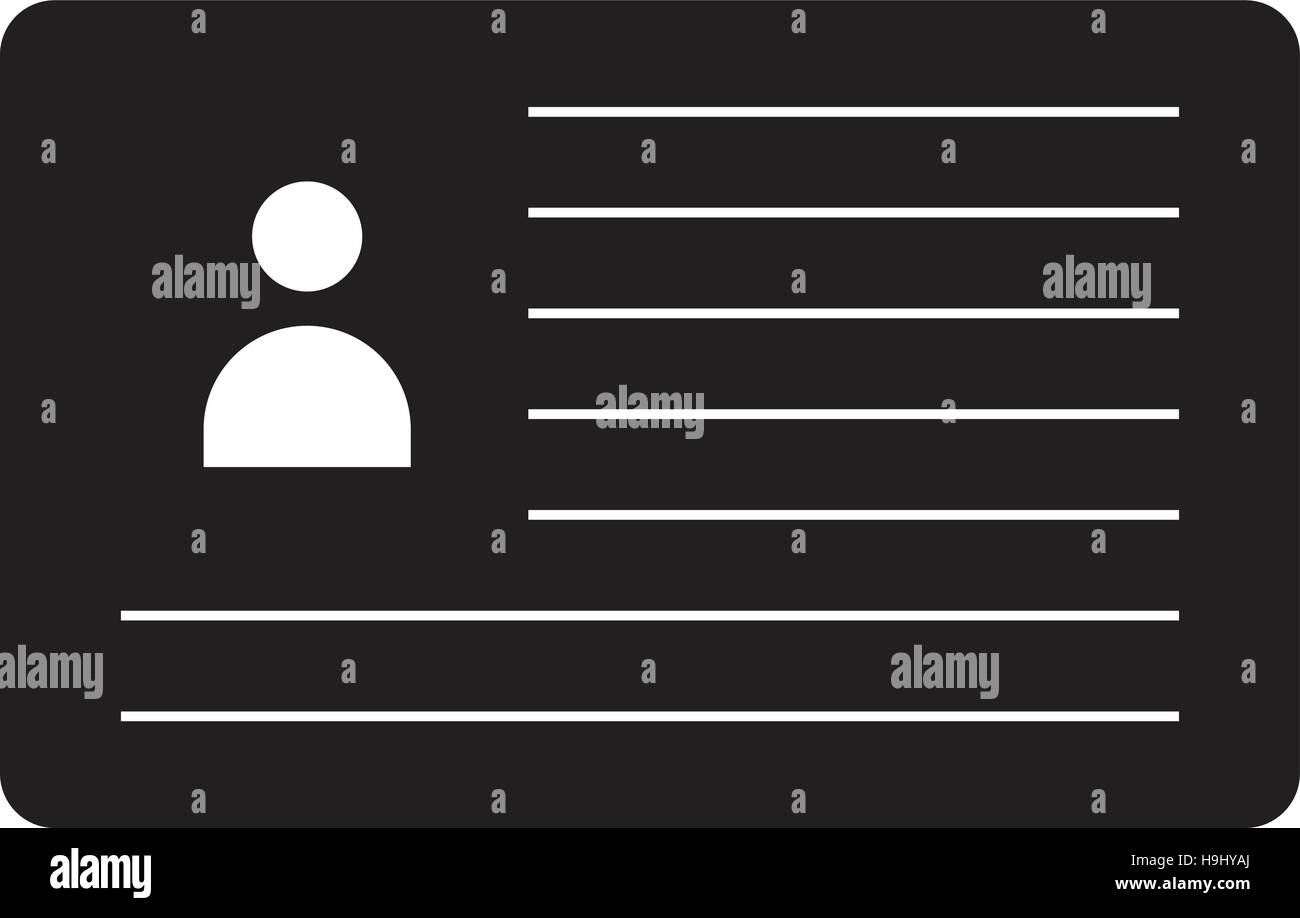 Id card black background Stock Vector Image & Art - Alamy