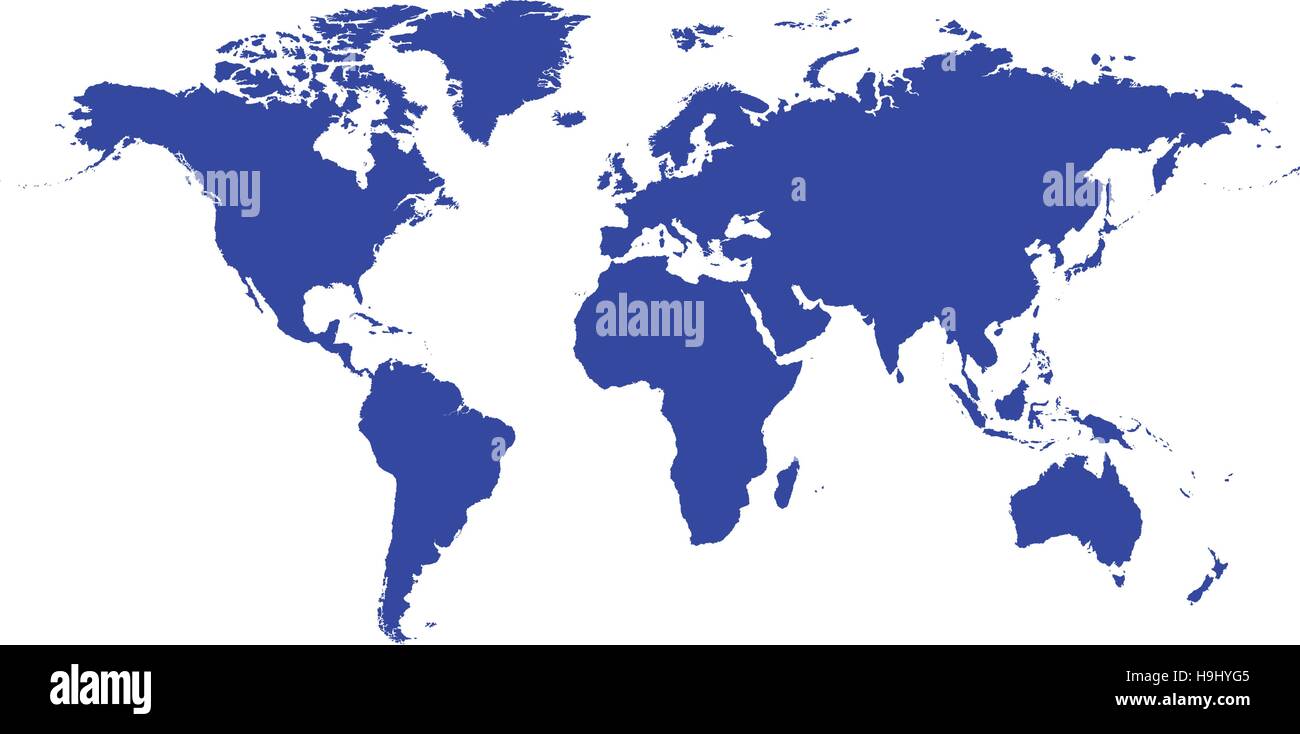 map of World Stock Vector Image & Art Alamy