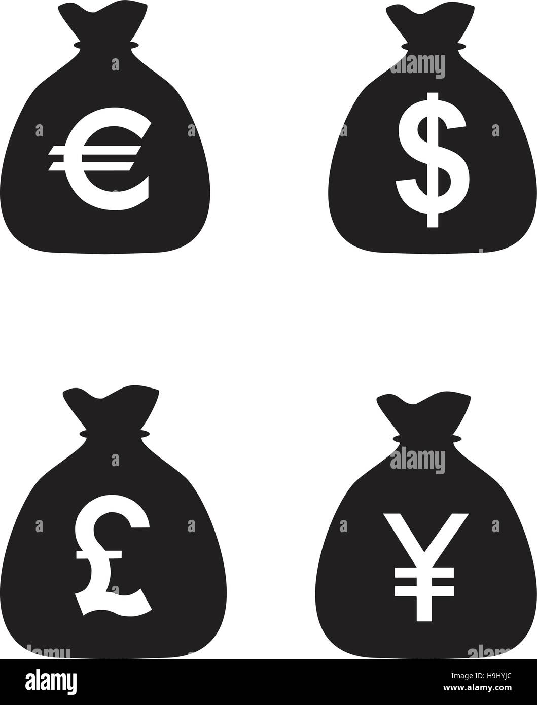 Money Bag Icons Stock Vector Image & Art Alamy