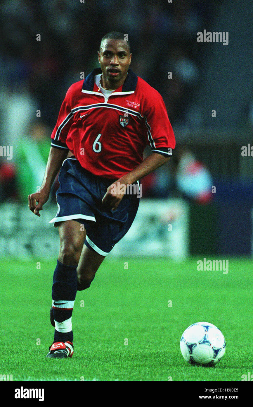 DAVID REGIS. USA & KARLSRUHER SC 22 June 1998 Stock Photo Alamy