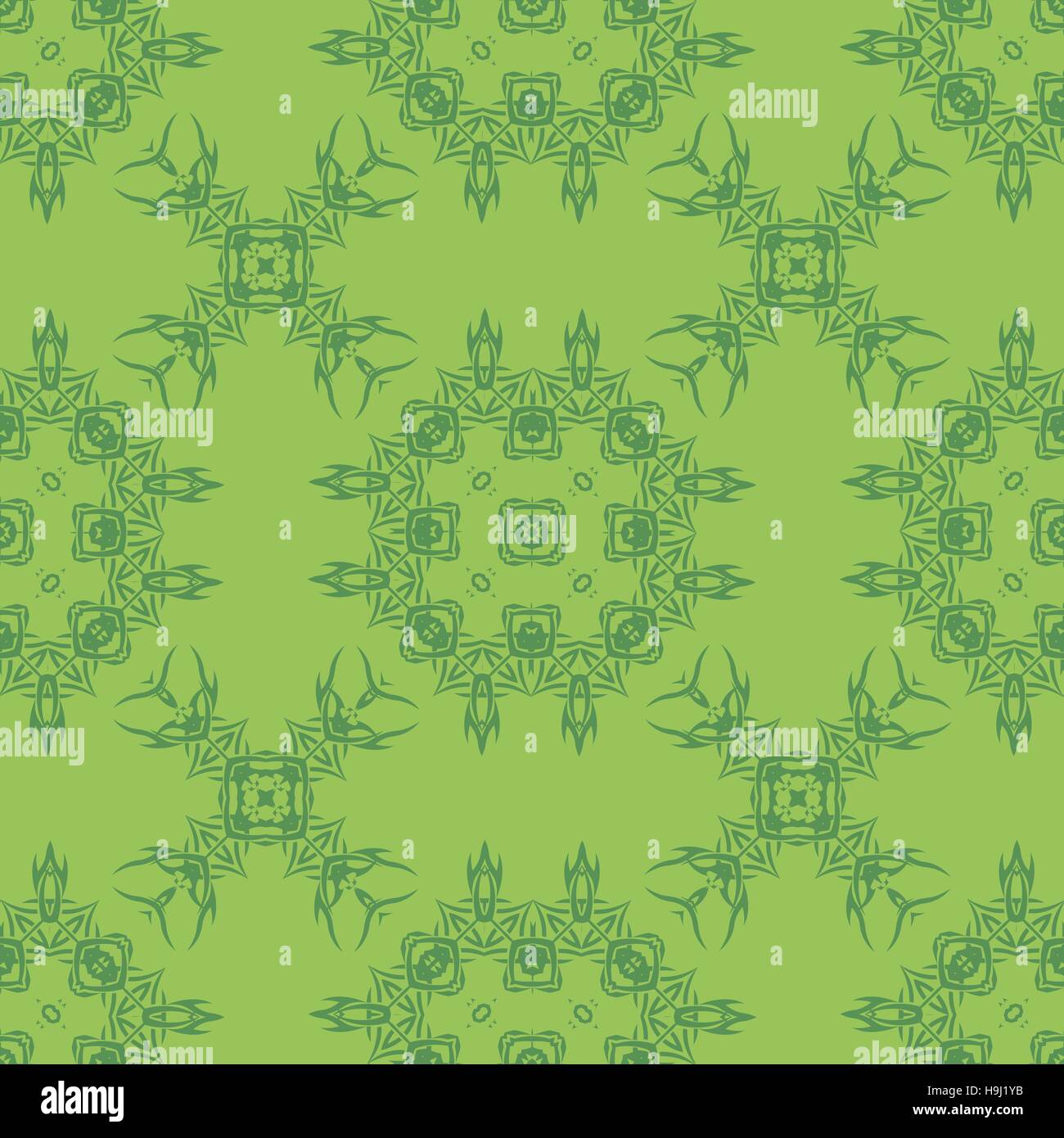 Green Ornamental Seamless Line Pattern Stock Vector Image & Art - Alamy