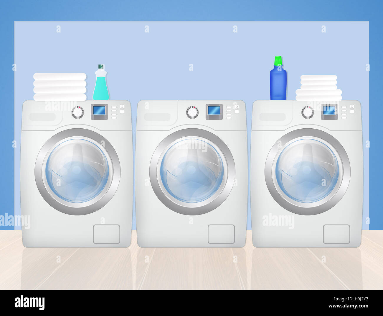 Laundry service Stock Photo