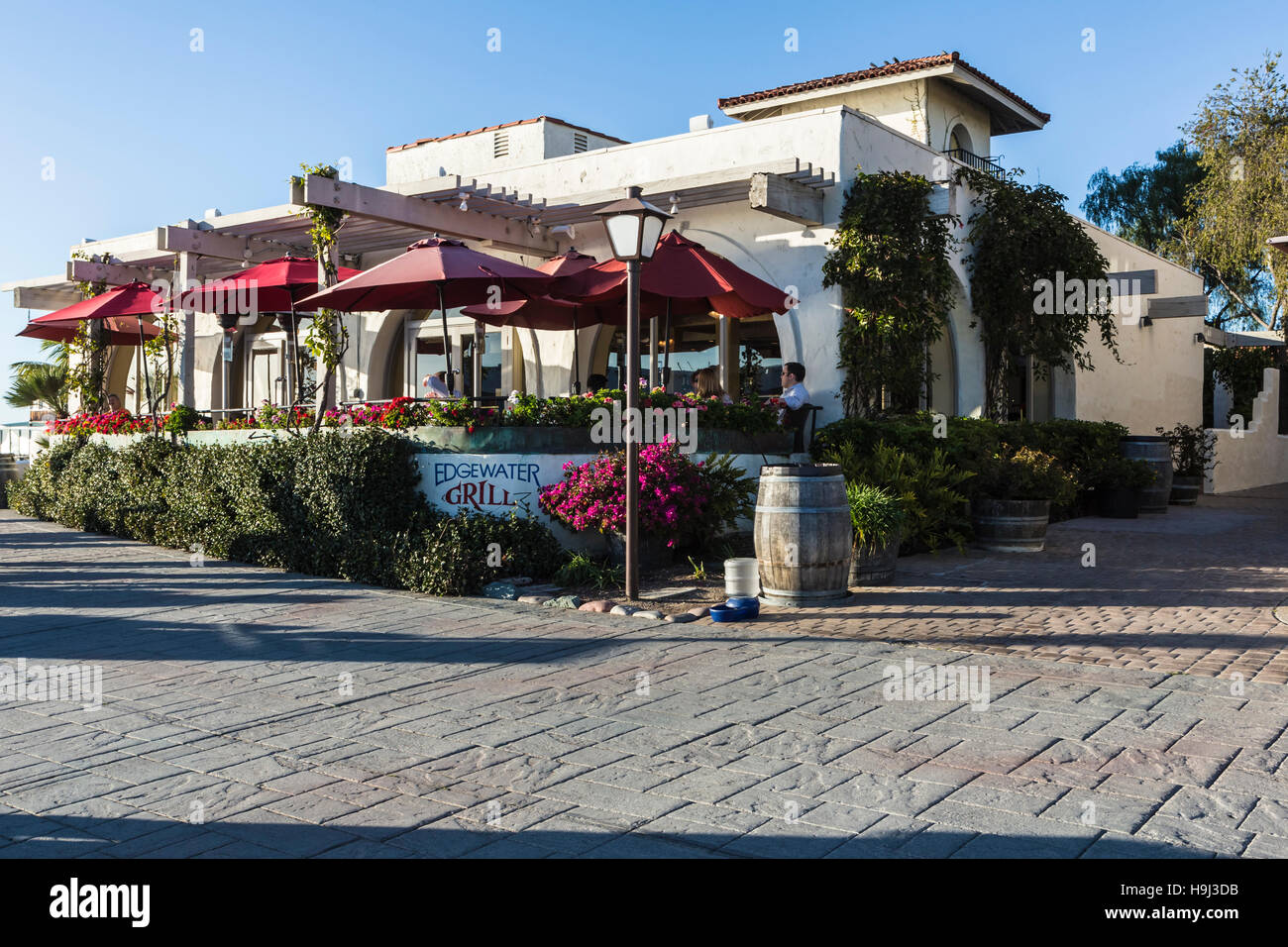 famous edgewater grill at seaport village on san diego bay Stock Photo