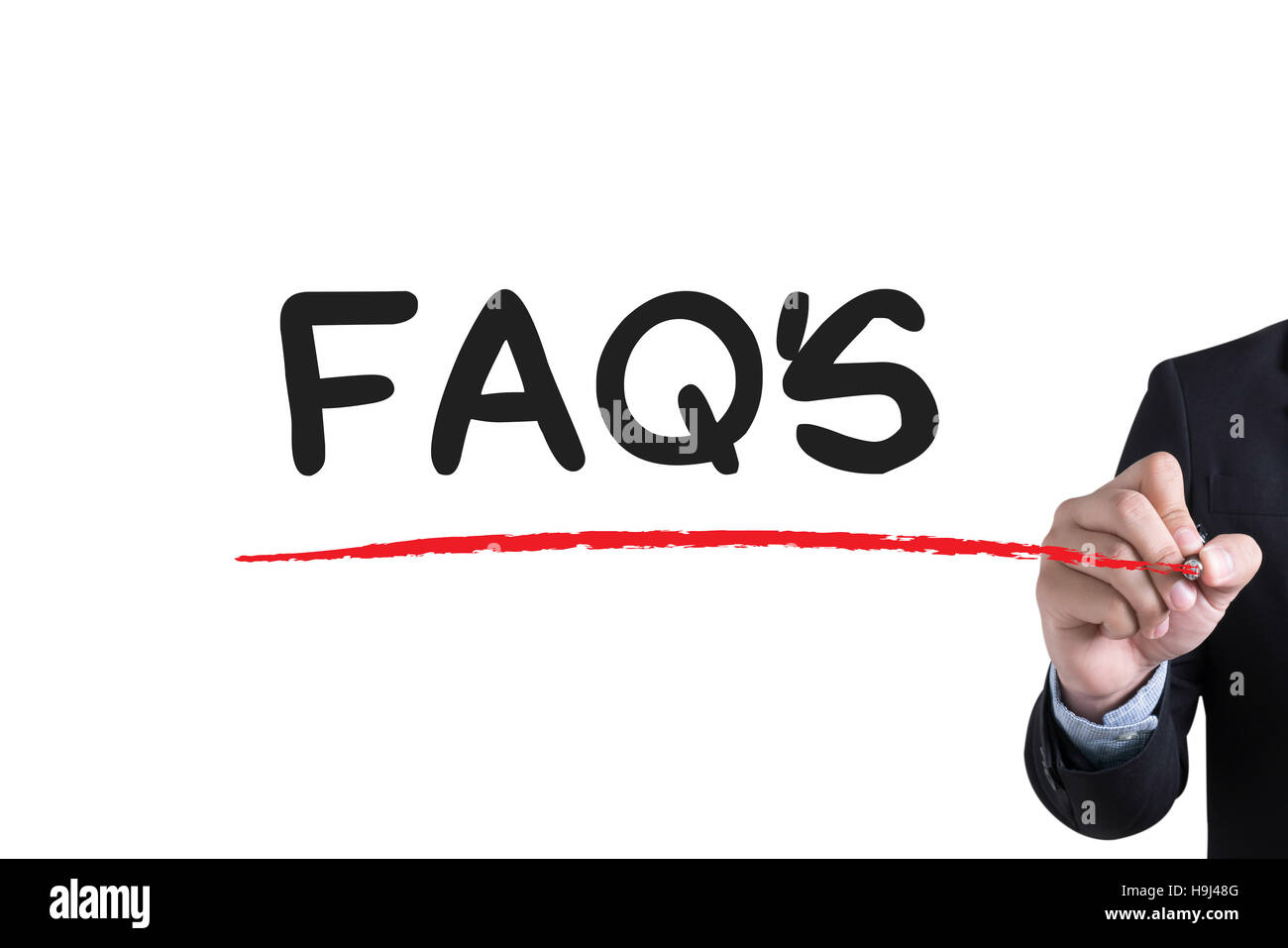 FAQs Frequently Asked Questions Stock Photo - Alamy