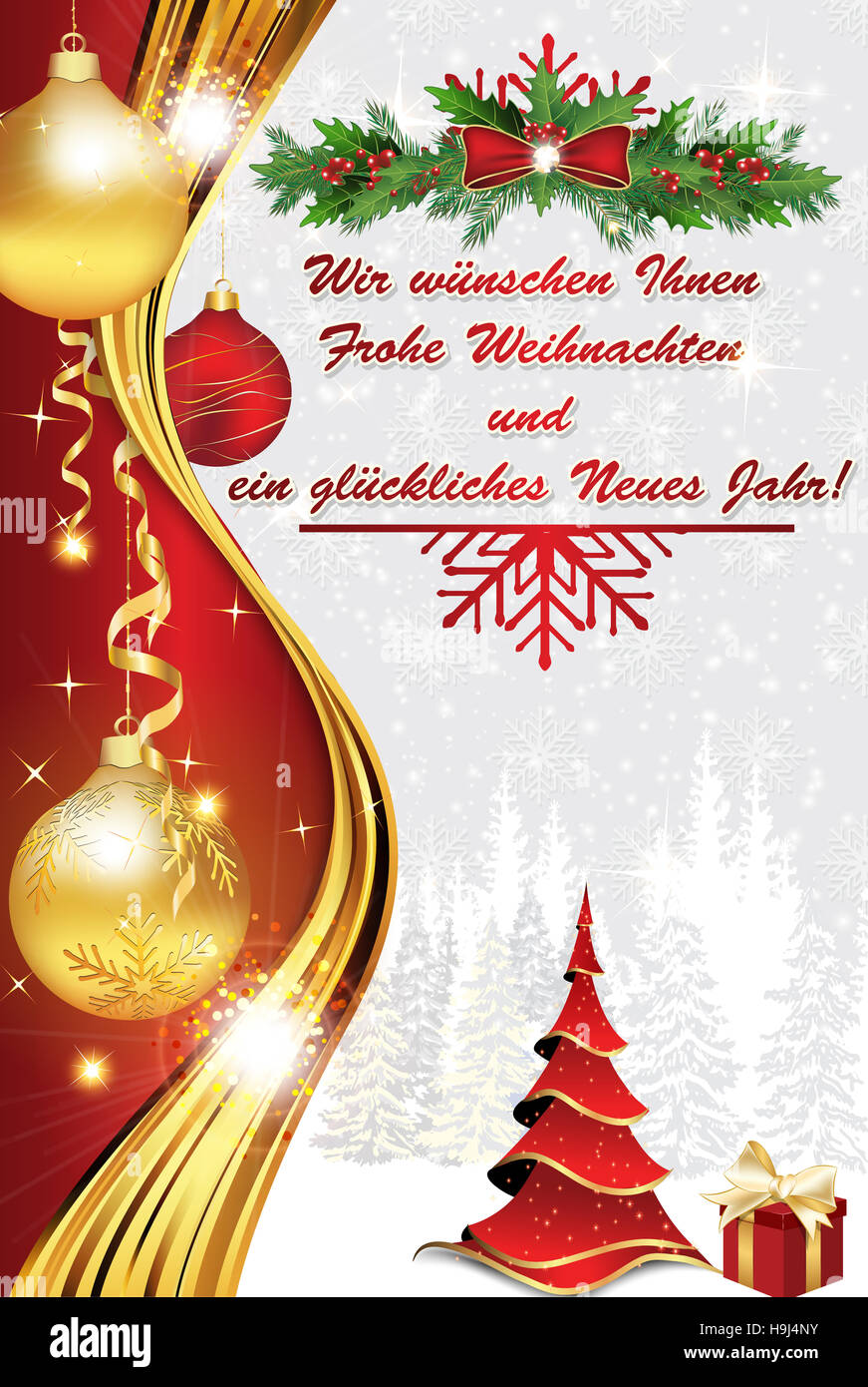 Geschäftliche Weihnachtsgrüße Stock Photos &amp; Geschäftliche