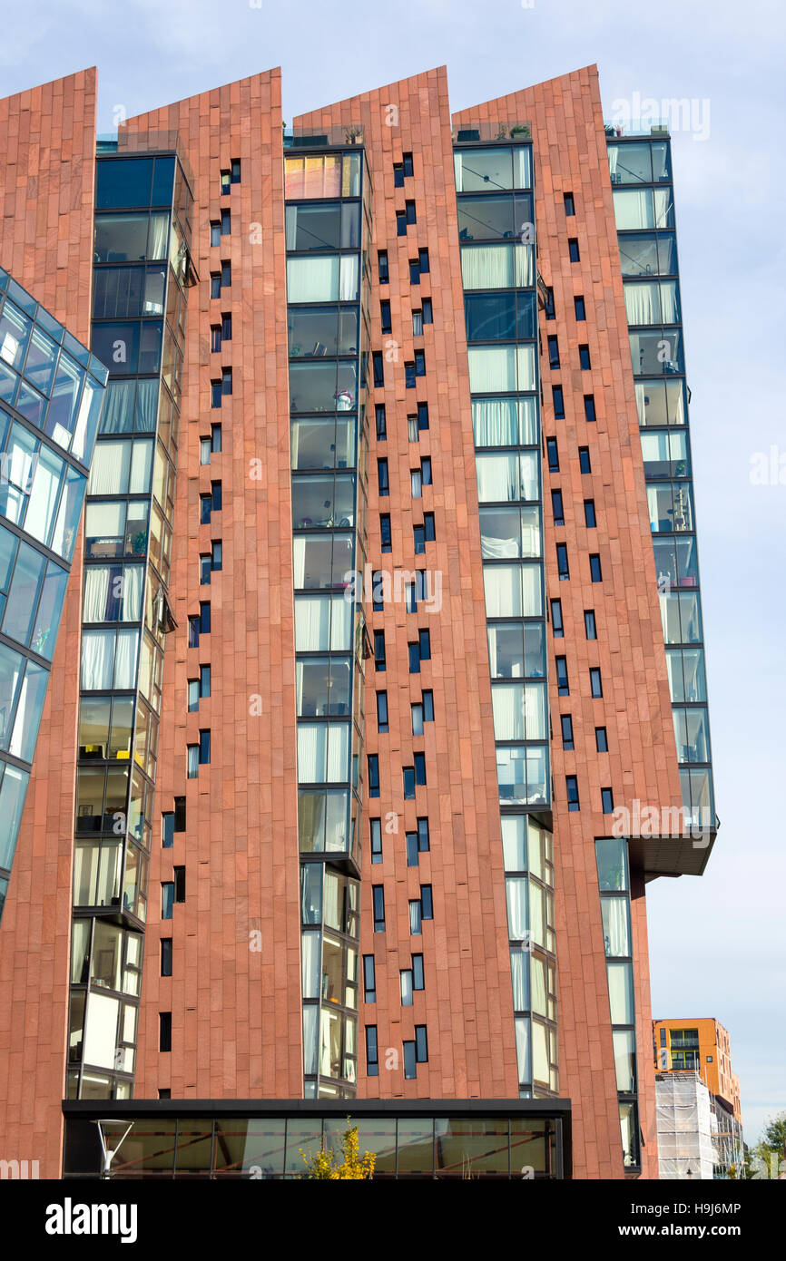 The Islington Wharf apartment block, Ancoats, Manchester, England, UK