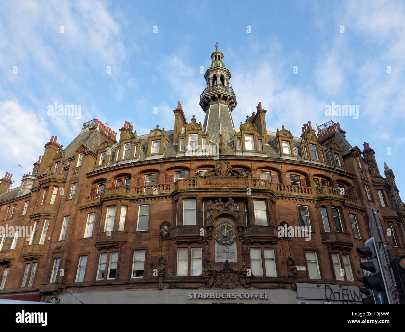 charing cross mansions at charing cross and sauchiehall street Glasgow Stock Photo