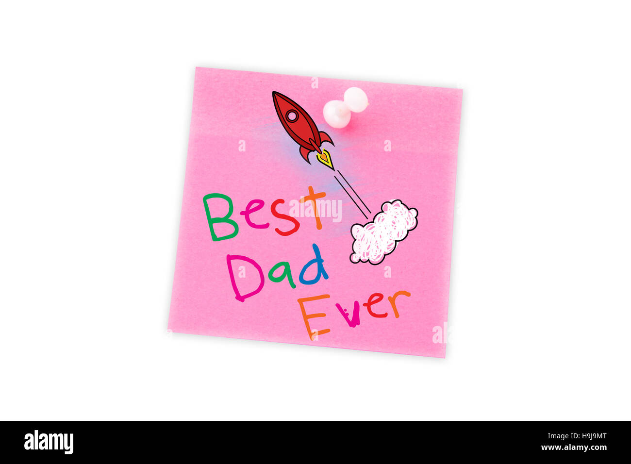 Composite image of word best dad ever on white background Stock Photo