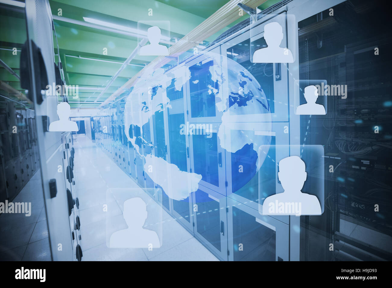 Composite image of futuristic technology interface Stock Photo