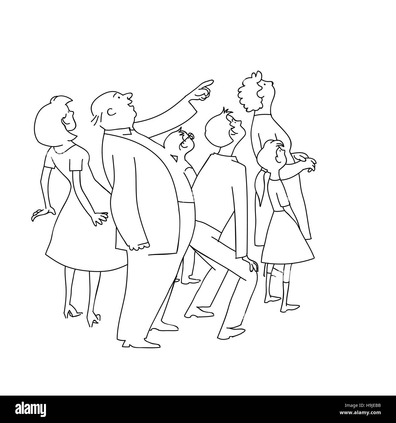 Crowd cheering Black and White Stock Photos & Images - Alamy