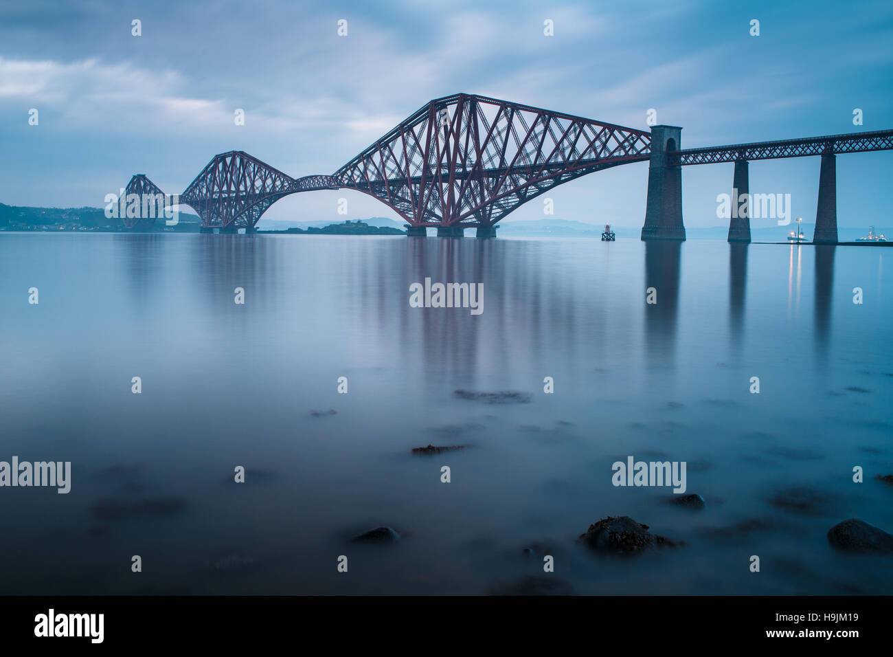 Forth bridges in Edinburgh, Scotland Stock Photo