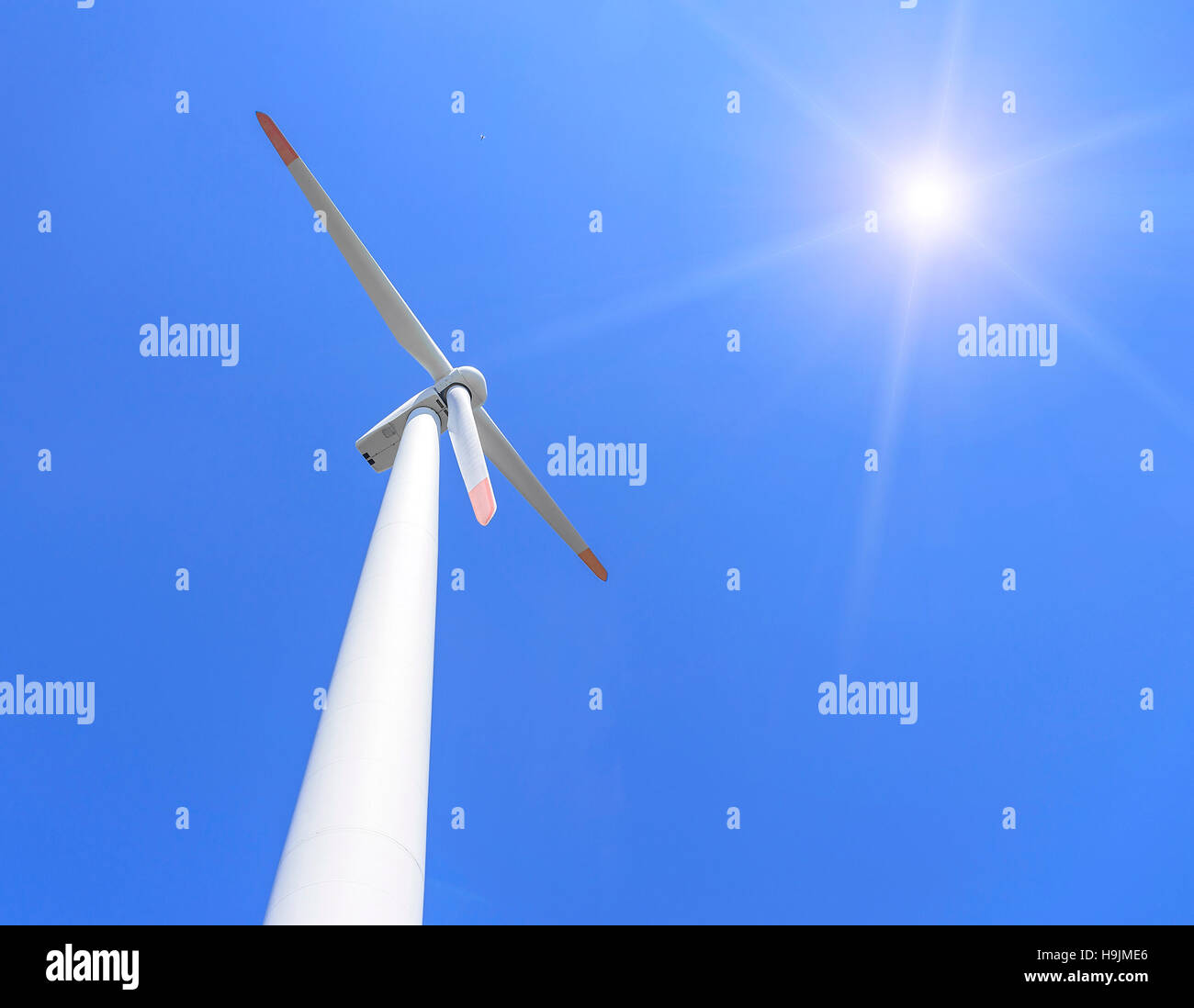 Power generation wind turbines Stock Photo Alamy