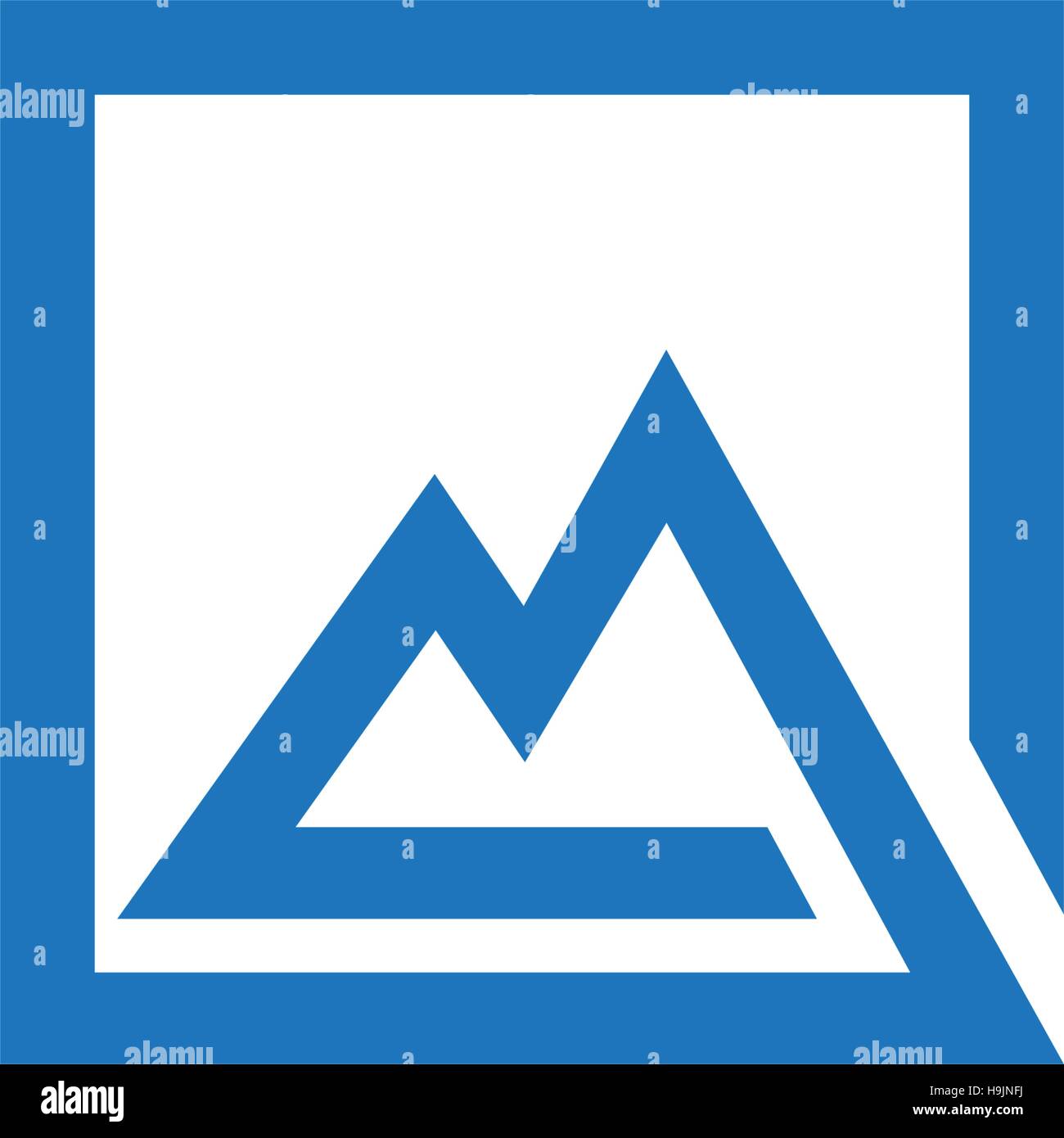 Mountain vector icon illustration design template Stock Vector Image ...