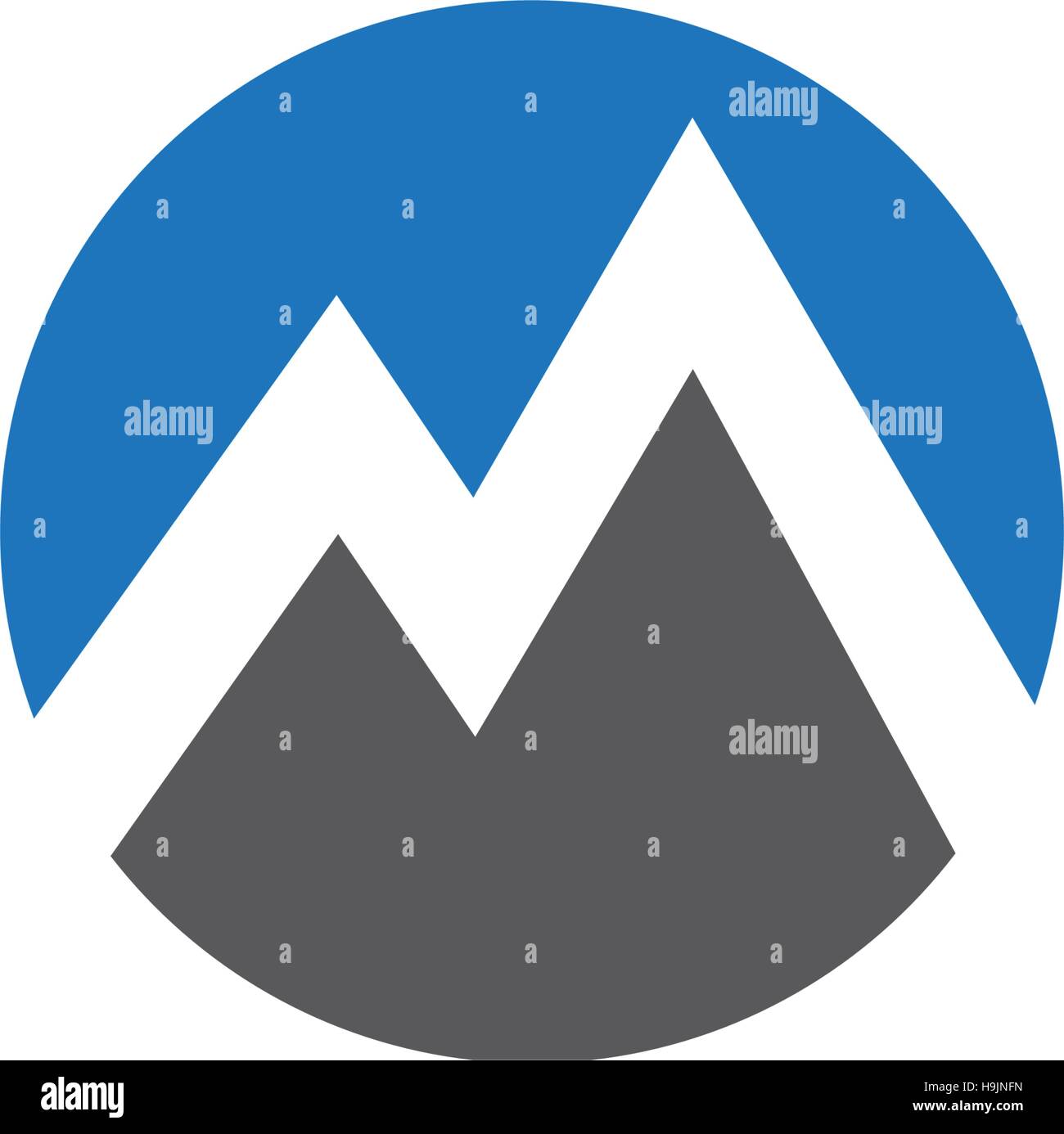 Mountain vector icon illustration design template Stock Vector Image ...