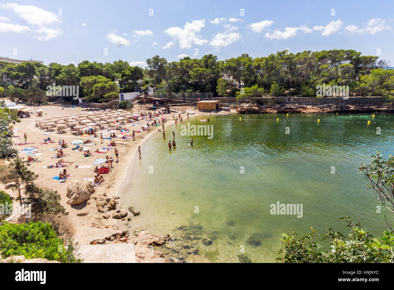 Spain, Balearic Island, Ibiza, Cala Gracio beach Stock Photo