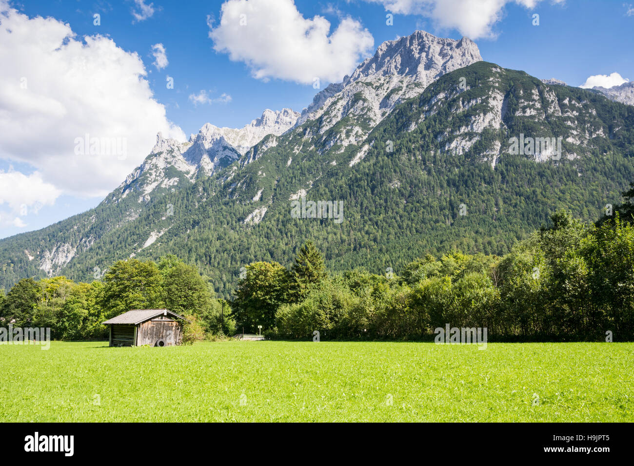 Karwendel mountain range in Bavaria (Germany) Stock Photo