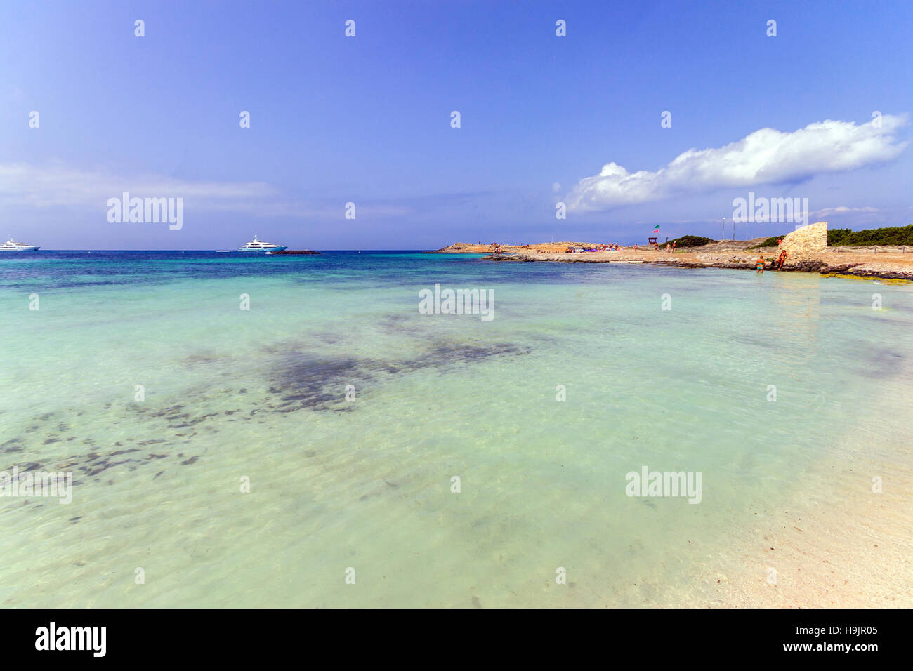 Spain, Balearic Island, Formentera, Playa de Ses Illetes Stock Photo
