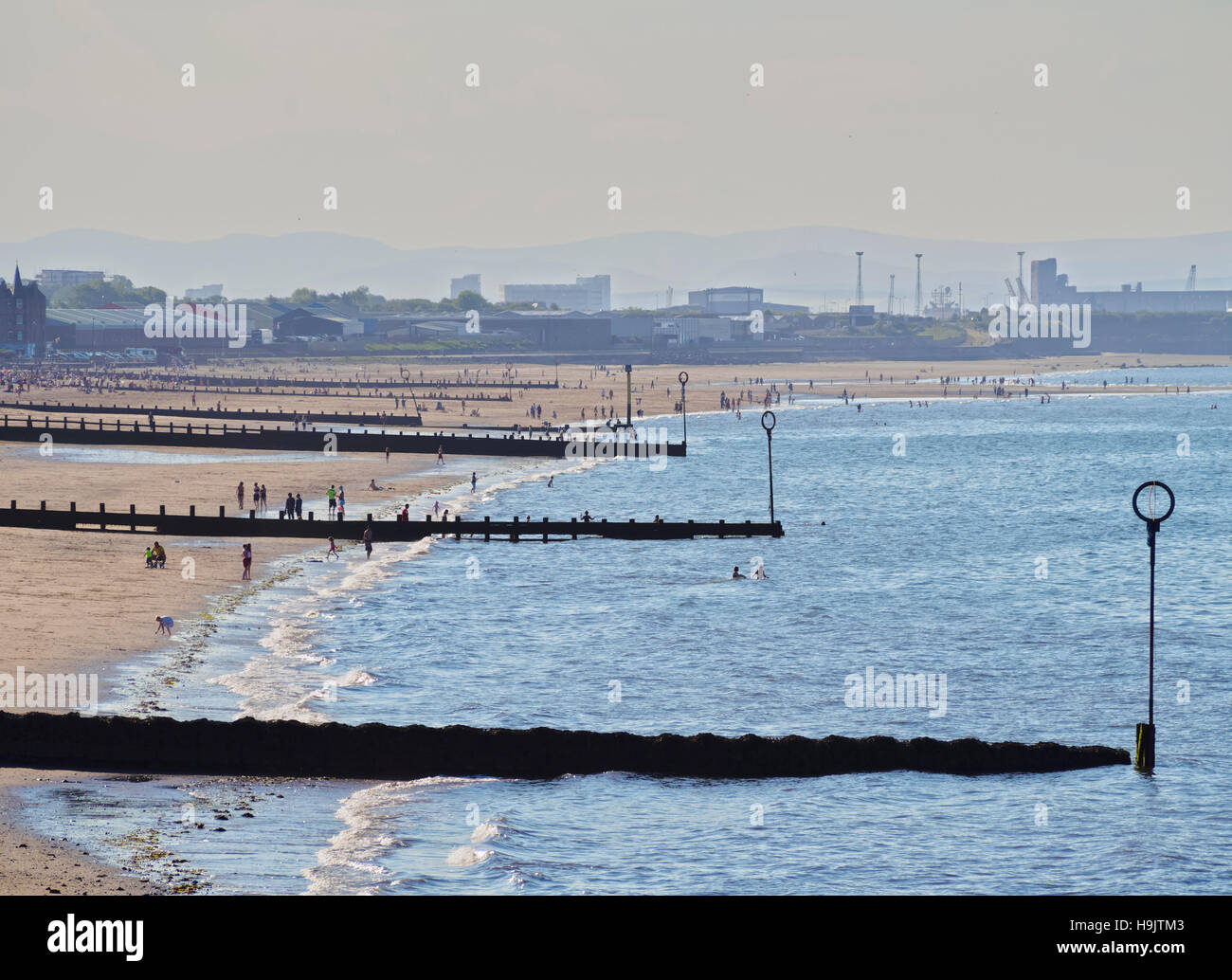 UK, Scotland, Lothian, Edinburgh, Beach in Portobello Stock Photo Alamy