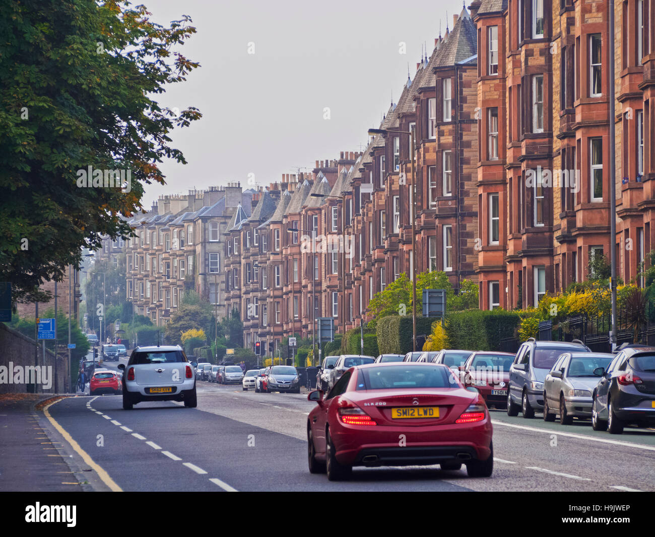 UK, Scotland, Edinburgh, View of the Newington Neighbourhood. Stock Photo