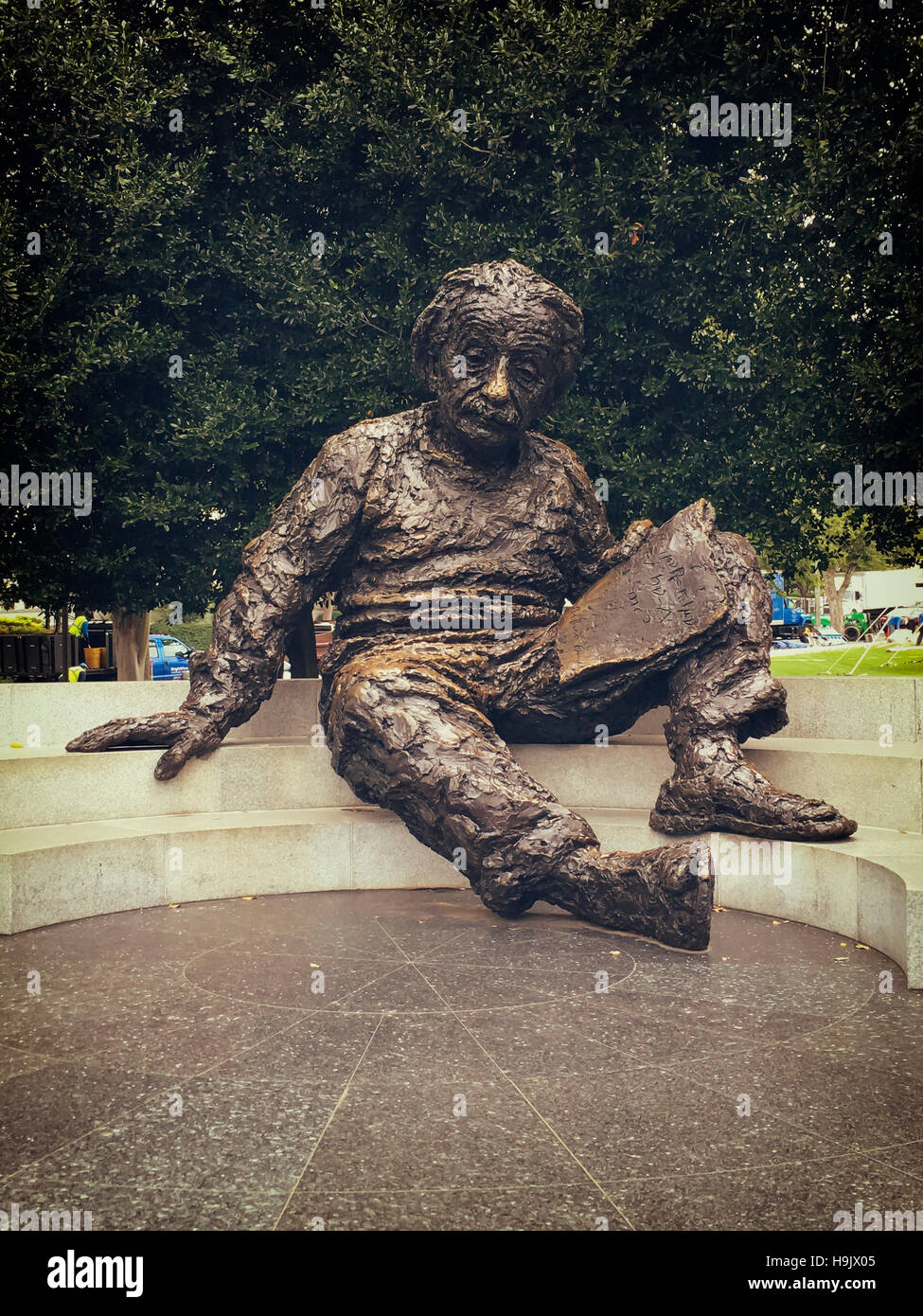 Einstein memorial in Washington DC Stock Photo