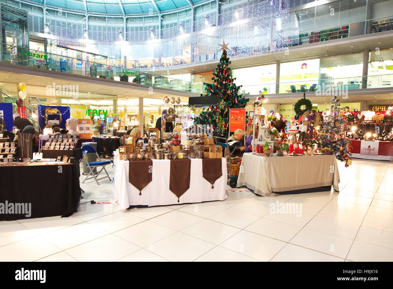 Handmade Christmas Craft Market Norwich Stock Photo