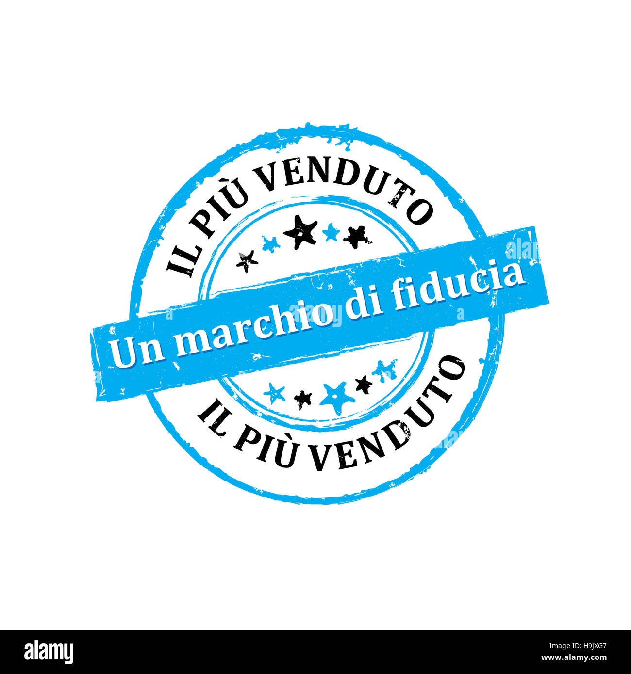 Il Piu Venduto, Un marchio di fiducia etichetta / Medaglia Stock Photo