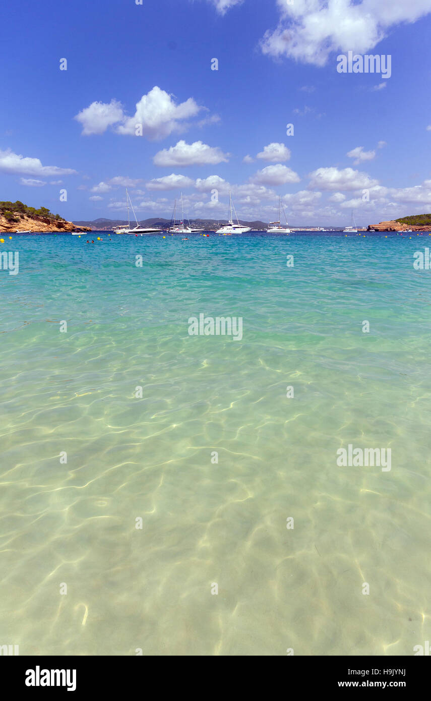 Spain, Balearic Island, Ibiza, Cala Bassa beach Stock Photo
