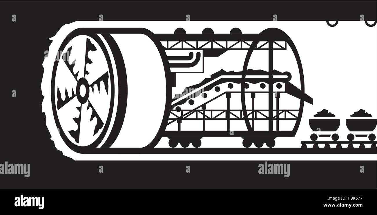 Underground tunnel tunnels Stock Vector Images Alamy