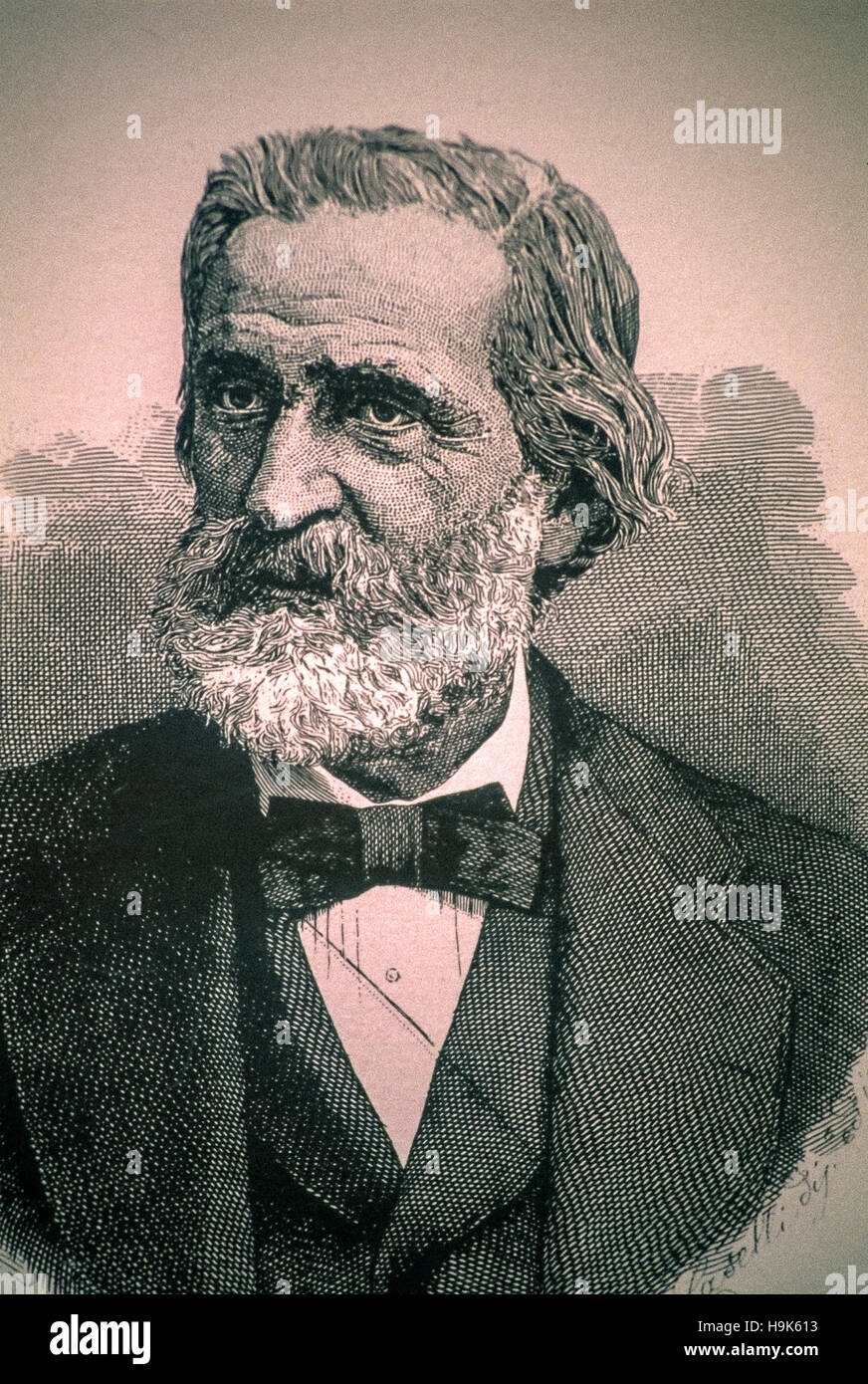 Giuseppe Verdi - Italian Compositor Stock Photo