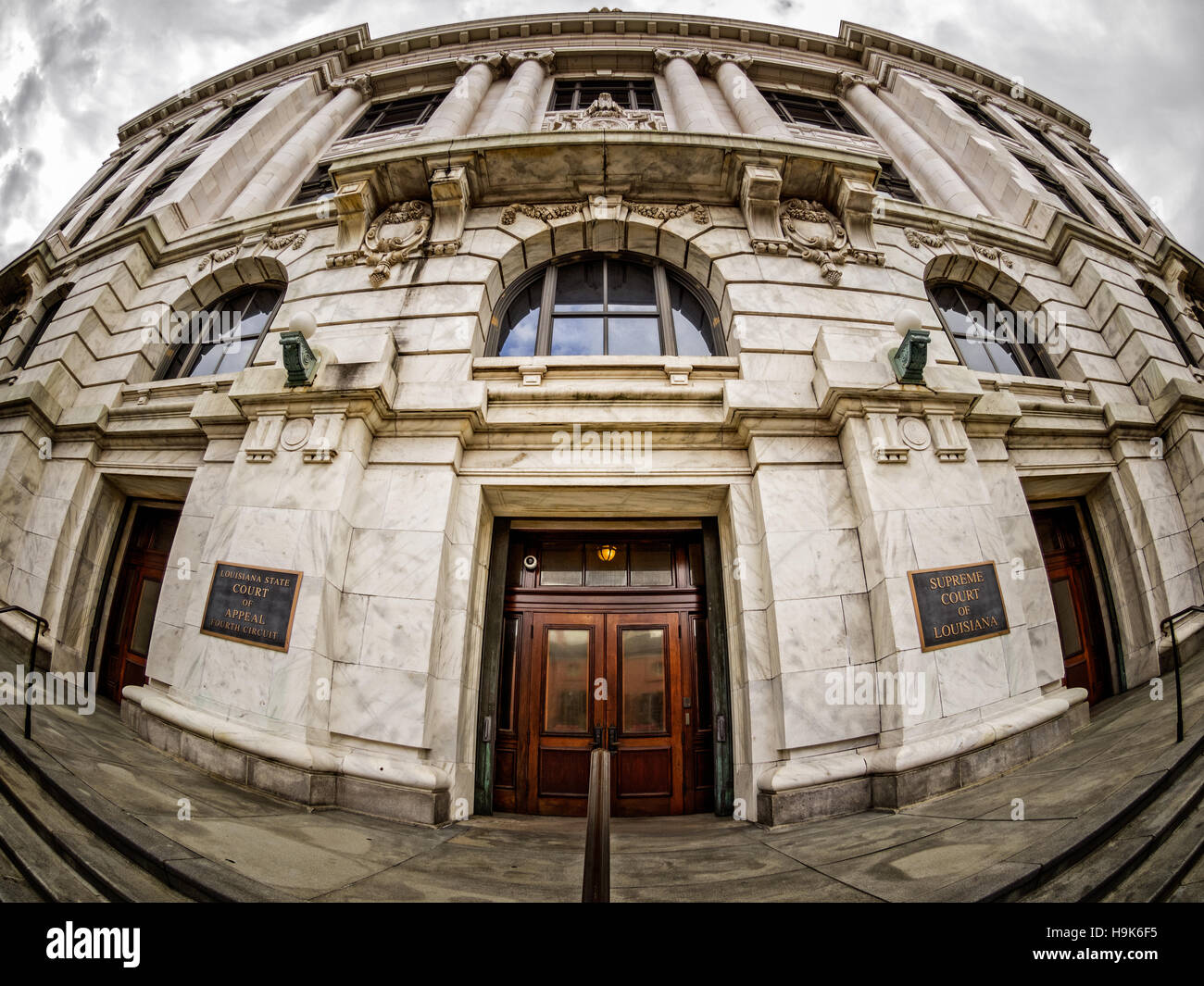 Fisheye View Supreme Court of Louisiana in the French Quarter in New