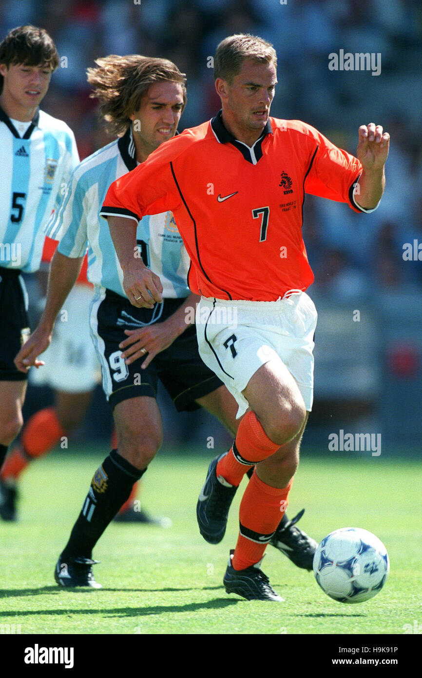 Ronald De Boer Batistuta Holland V Argentina 29 June 1998 Stock Photo Alamy
