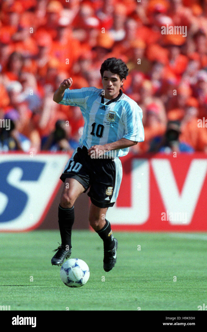 HOT】 98W杯 アルゼンチン(A)#10 オルテガ ORTEGA 半袖 1998フランスW