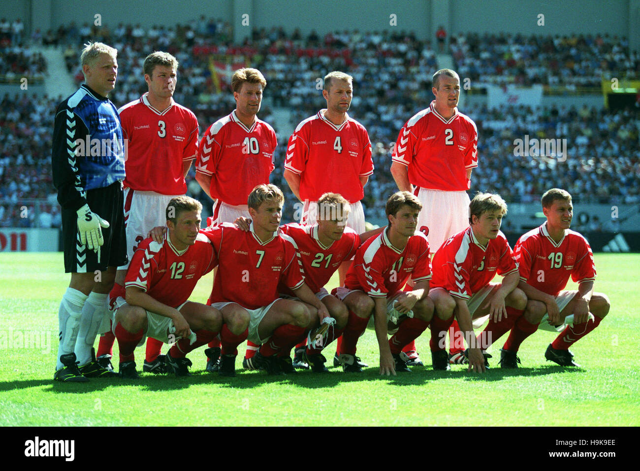 DENMARK TEAM DENMARK V SOUTH AFRICA 18 June 1998 Stock Photo Alamy