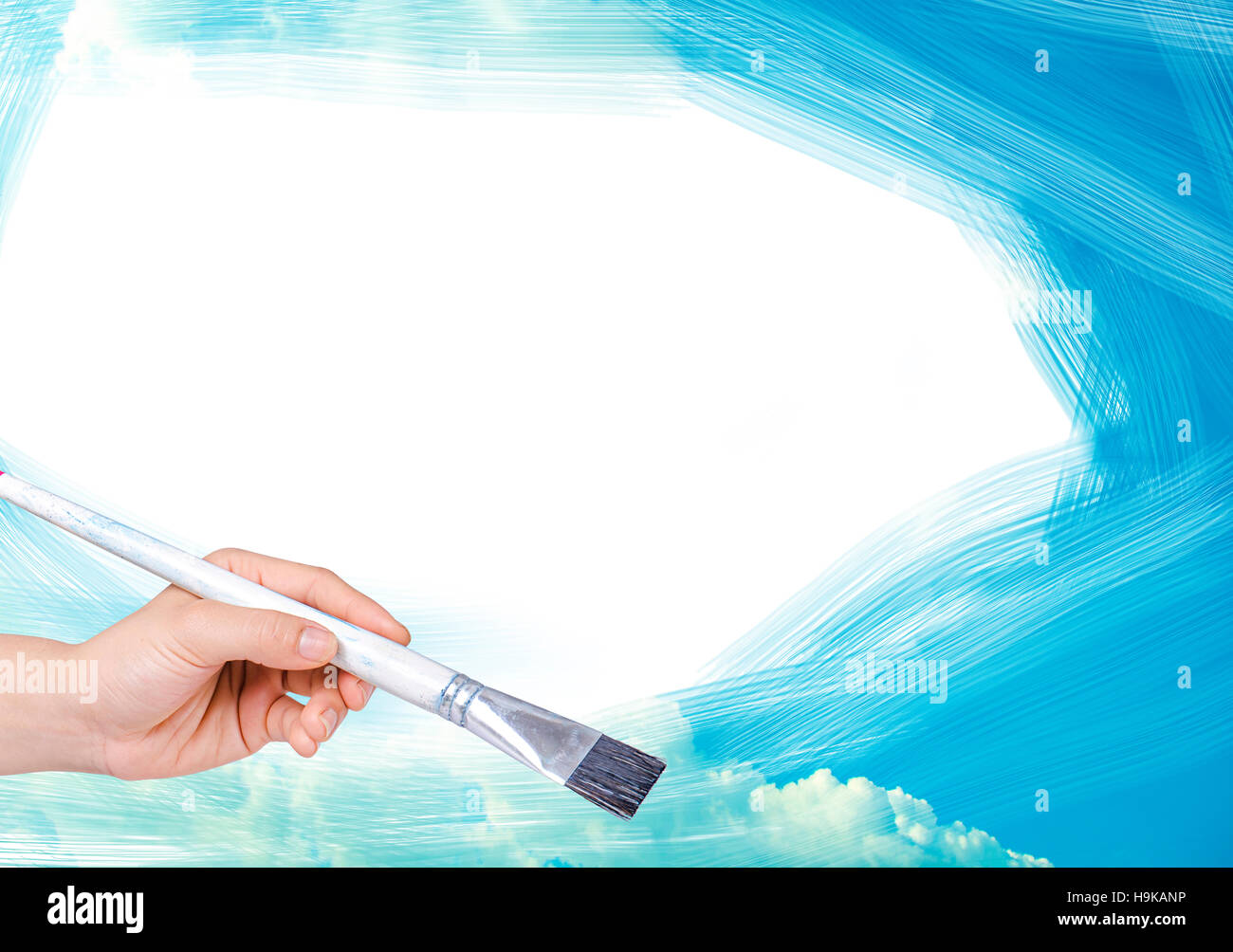 Wet paint brush hi-res stock photography and images - Alamy