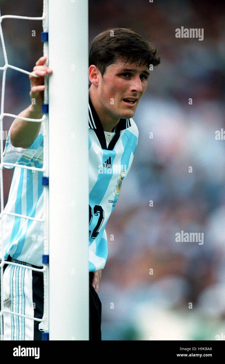 Carte Javier Zanetti Rookie Onze Mondial - Argentine JO Atlanta 1996 - Originale