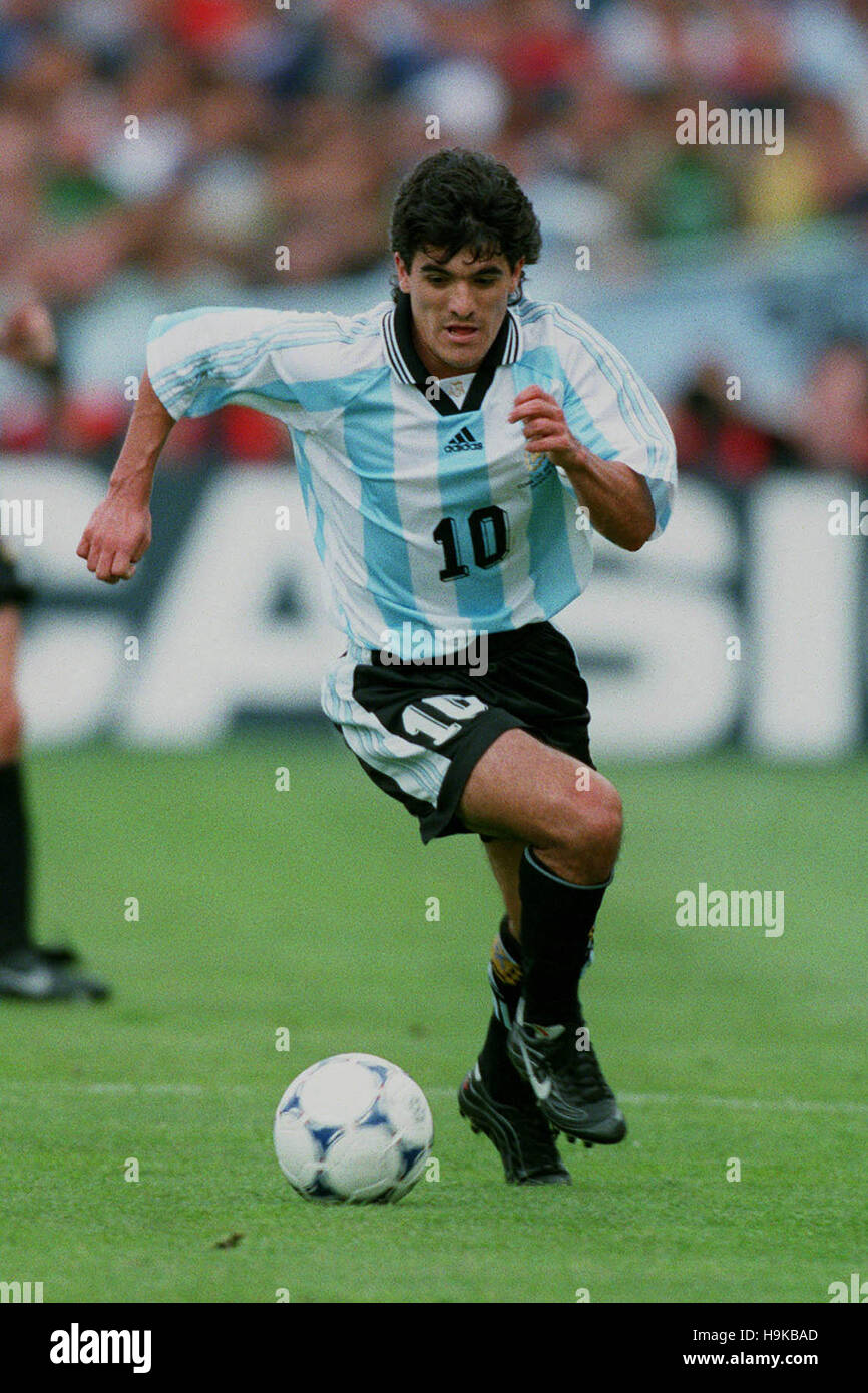 HOT】 98W杯 アルゼンチン(A)#10 オルテガ ORTEGA 半袖 1998フランスW
