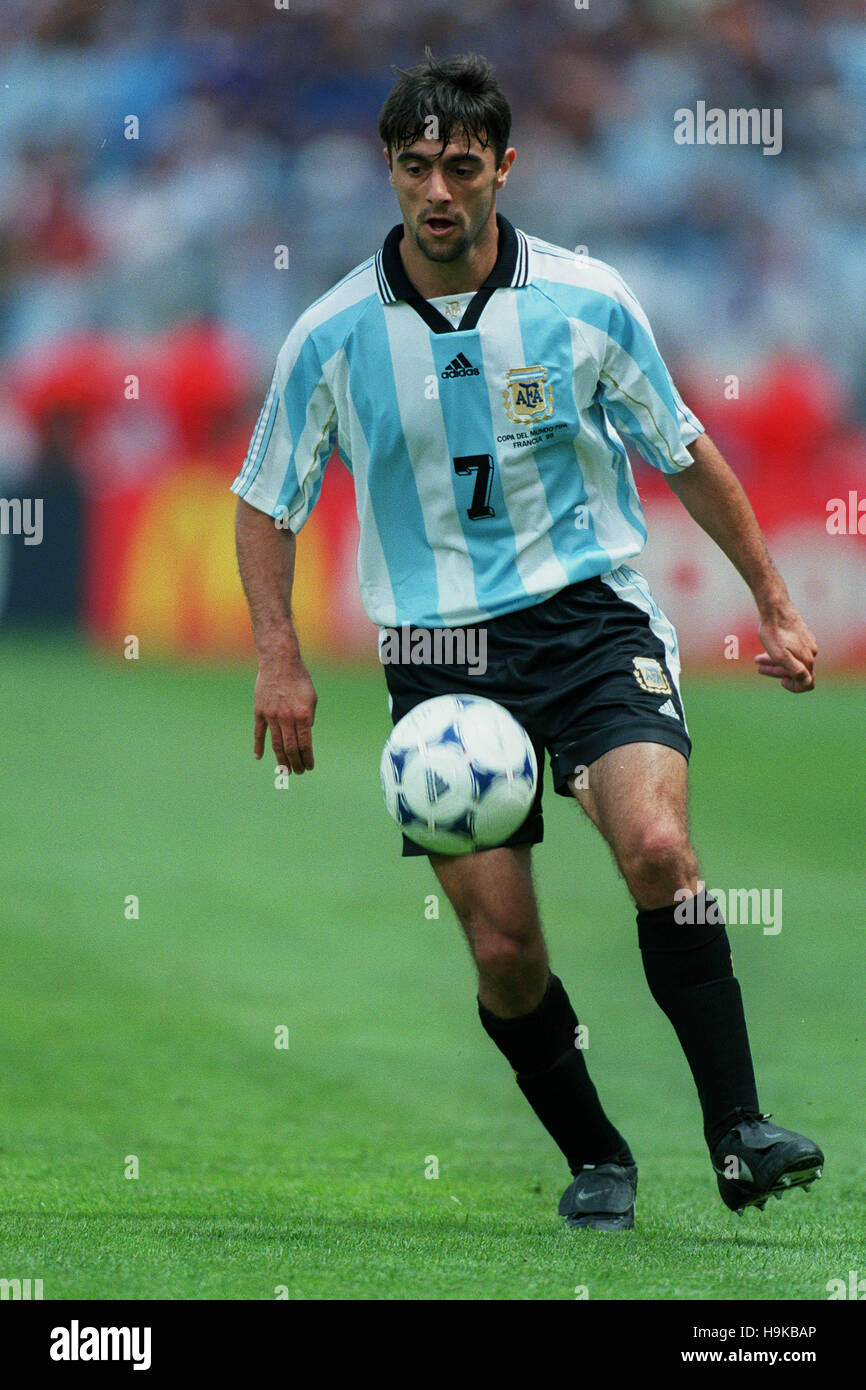 CLAUDIO LOPEZ ARGENTINA 14 June 1998 Stock Photo