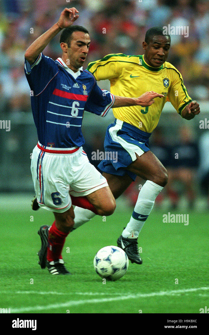 YOURI DJORKAEFF SAMPAIO CESAR BRAZIL V FRANCE 12 July 1998 Stock Photo