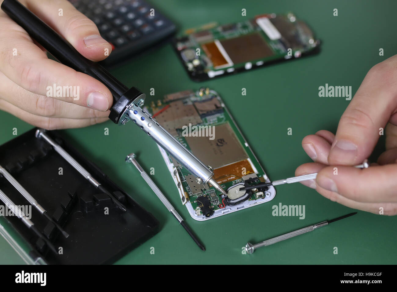 phone repair chip Stock Photo Alamy