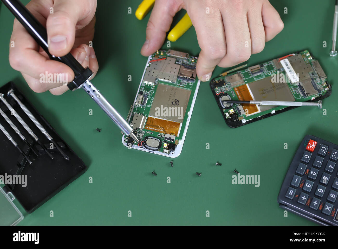 phone repair chip Stock Photo Alamy