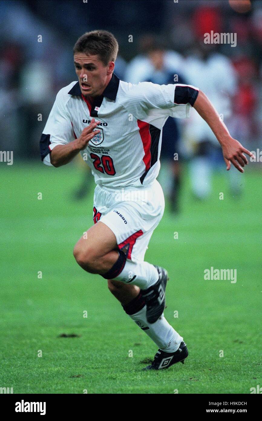 1998 イングランド代表OWEN Score Draw England Home Owen 20 Retro Jersey World Cup
