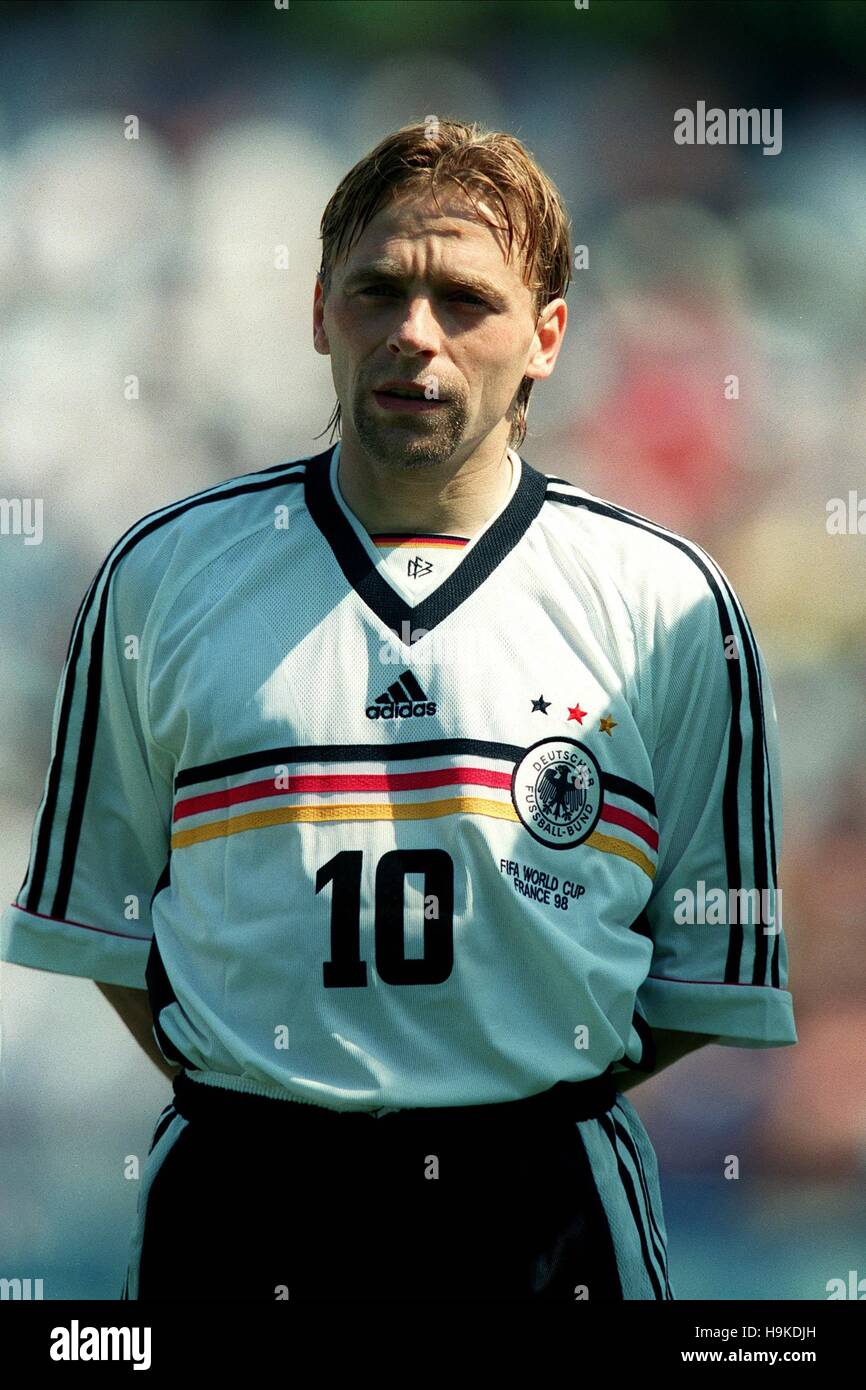 THOMAS HASSLER GERMANY & KARLSRUHER FC 29 June 1998 Stock